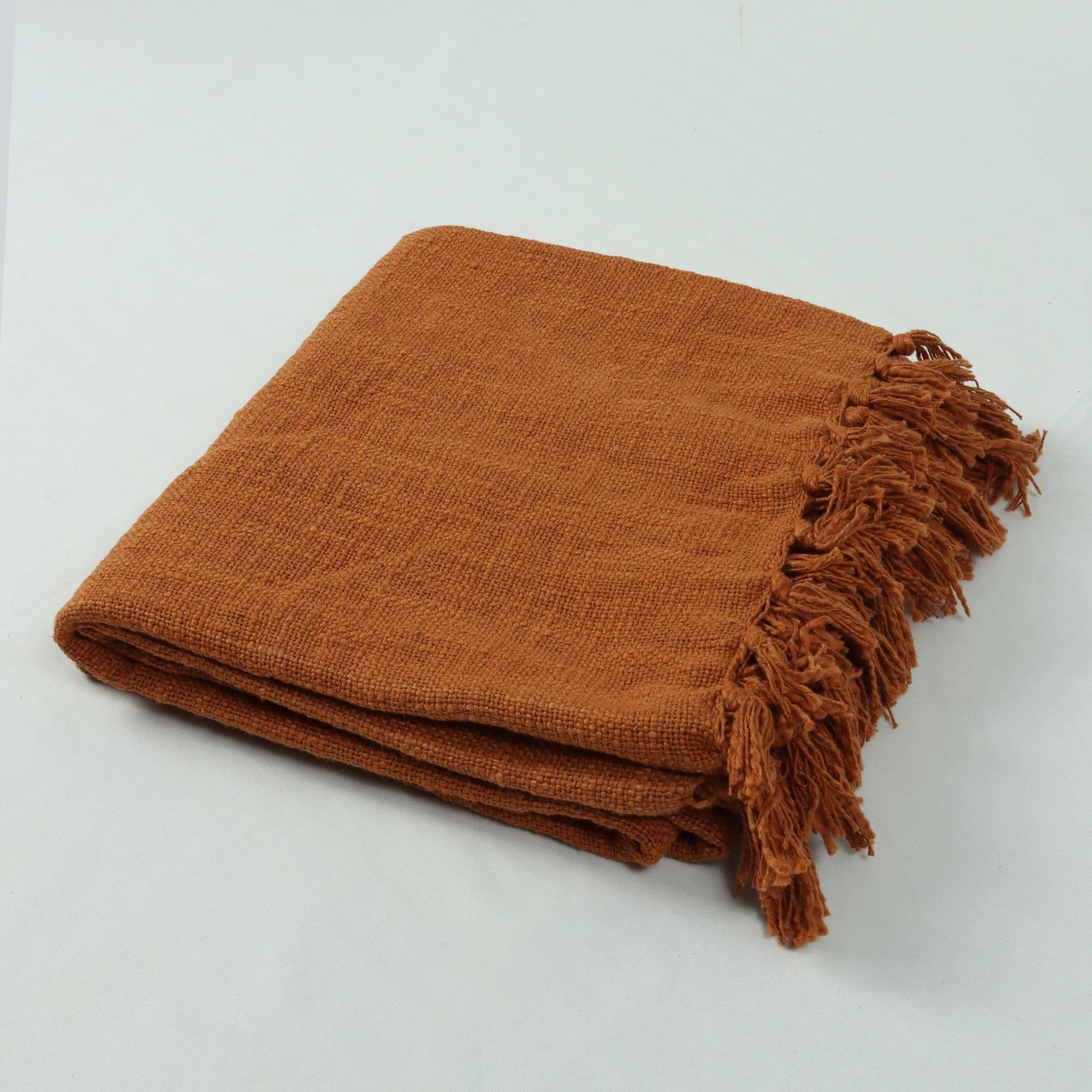 Luxury Brown Solid Throw Blanket For Sofa